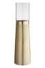 Fifty Five South Brush Gold Pillar Candle Holder