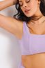 Simply Be Purple Lilac Mix And Match Crinkle Bikini Set