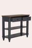 Charcoal Grey Hanover 2 Drawer Console Table