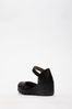 Fly London Black Biso Wedge Shoes