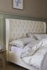 Annaly Velvet Oyster Chatsworth Upholstered Bed Bed