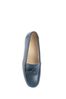 Pavers Wide Fit Blue Leather Loafers With Tassel