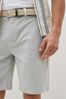 Light Green Belted Chino Shorts with Stretch
