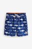 Blue Shark Swim Shorts (3-16yrs)