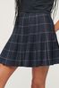 Superdry Blue Check Mini Skirt