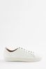 White Signature Forever Comfort® Leather Raw Cut Trainers