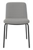 Queer Eye Grey Set of 2 faux Leather Corey Dining Chairs