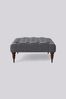 Swoon Smart Wool Anthracite Grey Plymouth Square Ottoman