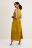 Phase Eight Yellow Beverley Jacquard Striped Midaxi Dress