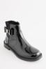 Baker by Ted Baker Girls Patent Chelsea Black Boots with Bow
