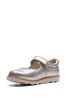Clarks Silver Kids Multi Fit Crown Mary Jane heeled Shoes