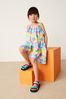 Bright Tie Dye Textured Strappy Frill Playsuit (3-16yrs)