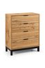 Julian Bowen Brown Bali Easy Assembly 4 Drawer Chest