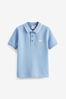 BOSS Light Blue Short Sleeved Logo Polo Shirt