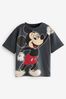 Charcoal Grey Mickey Mouse Short Sleeve License T-Shirt (3mths-8yrs)