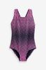 Pink/Navy Blue Sports Swimsuit (3-16yrs)