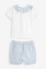 Blue 2 Piece Baby T-Shirt and Shorts Set