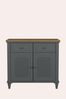 Charcoal Grey Hanover 2 Door 2 Drawer Narrow Sideboard