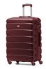 Flight Knight Burgundy Medium Hardcase Lightweight Check In Suitcase With 4 Wheels