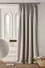Dove Grey Stephanie Thermal Lining Door  Pencil Pleat Curtain