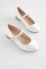 White Satin (Stain Resistant) Occasion Heel Shoes