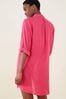 Accessorize Pink Long Sleeve Beach Cover-Up with LENZING™ ECOVERO™