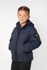 Boys Down Padded Puffer Jacket in Navy
