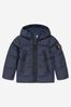 Boys Down Padded Puffer Jacket in Navy