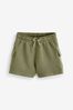 Washed Khaki Green Jersey Cargo Utility Shorts (3-16yrs)