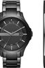 Armani Exchange Gents Black Watch & Bracelet Gift Set