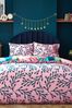 furn. Multicolour Coralina Abstract Reversible Duvet Cover And Pillowcase Set