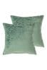 Riva Paoletti 2 Pack Green Delphi Filled Cushions