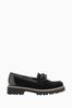 Gabor Squeeze Suede Black Loafers