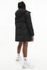 Calvin Klein Jeans Girls Black Long Quilted Puffer Coat