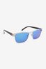 Blue Retro Polarised Sunglasses