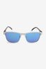 Blue Retro Polarised Sunglasses
