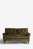 Plush Chenille Moss Green Delia Compact 2 Seater 'Sofa In A Box'