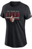 Nike Black Fanatics Womens San Francisco 49ers Nike Short Sleeve Historic T-Shirt