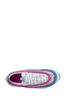 Nike White/Pink Air Max 97 SE Youth Trainers