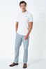 Crew Clothing Mit Company Blue Colourblock Cotton Loose Chinos