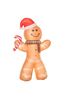Homcom Yellow 8ft Yellow Inflatable Christmas Gingerbread Man Decoration