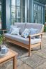 Grey Salcey Outdoor Teak Lounging Sofa