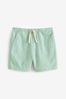 Green Linen Blend Shorts (3mths-7yrs)