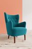 Swoon Easy Velvet Kingfisher Blue Ludwig Chair