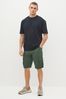 Khaki Belted Cargo Shorts