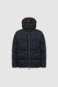 Reiss Navy Ronic Quilted Short Hooded Coat