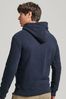 Superdry Eclipse Navy Organic Cotton Vintage Logo Embroidered Hoodie