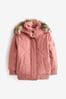 Abercrombie & Fitch Faux Fur Padded Coat