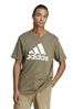 adidas Green Sportswear Essentials Single Jersey Big Logo T-Shirt