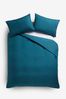 Teal Blue Simply Soft Plain Duvet Cover and Pillowcase Set